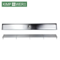 Bathroom linear stainless steel channel drain